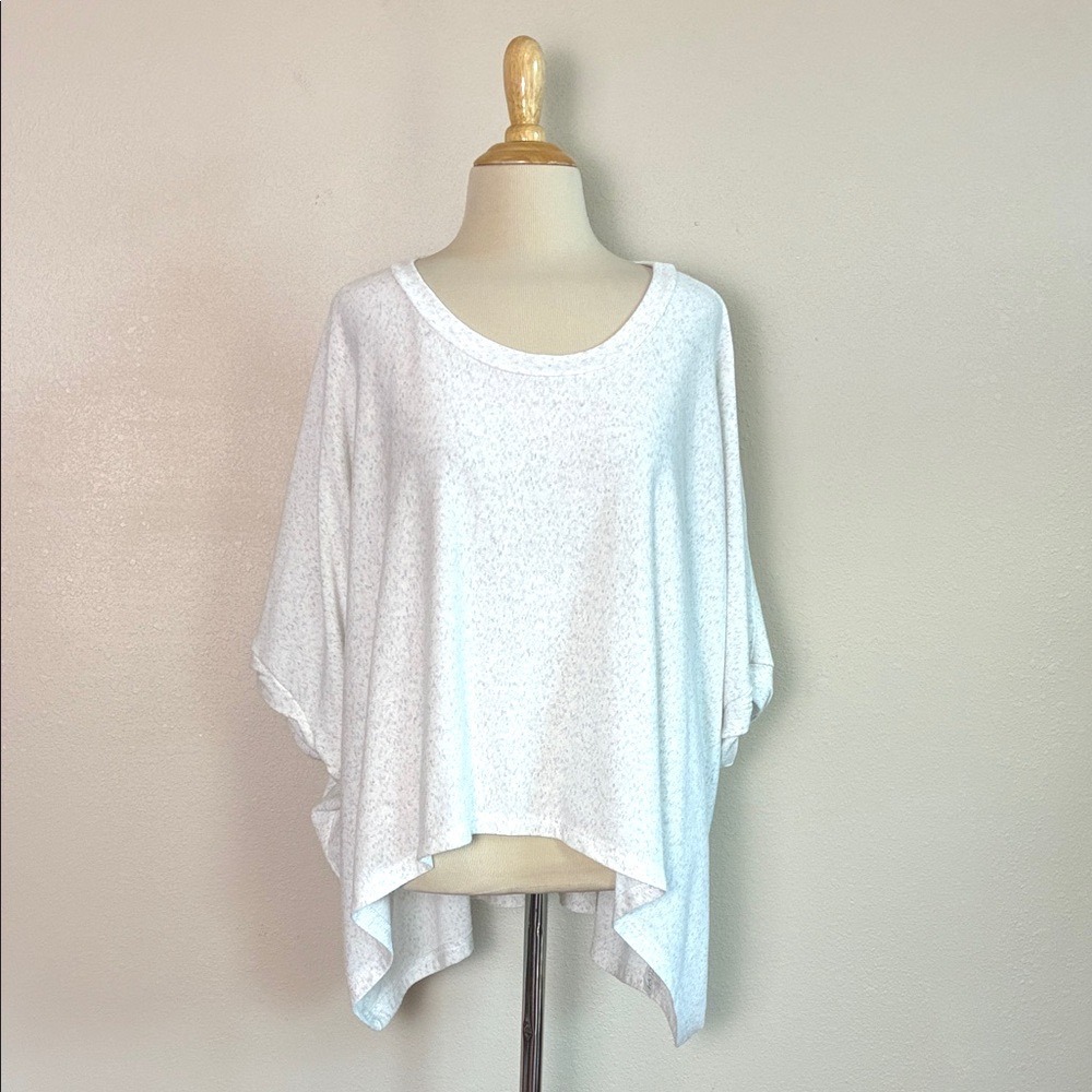 BUCKET LIST‎ Medium Made in the USA Heather Grey Boxy Oversized Dolman Top